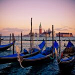 Venetian Gondolas, Venice, Italy